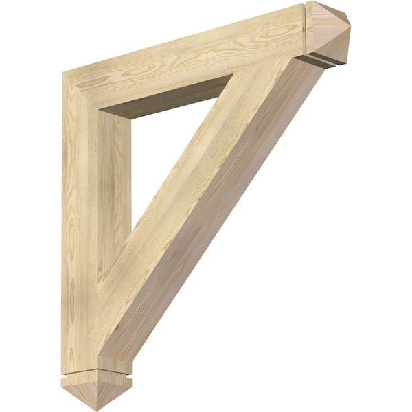 Ekena Millwork Traditional Arts & Crafts Rough Sawn Bracket, Douglas Fir, 6"W x 42"D x 42"H BKT06X42X42TRA03RDF - main